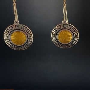 24k w:Sterling Silver Native American Earrings